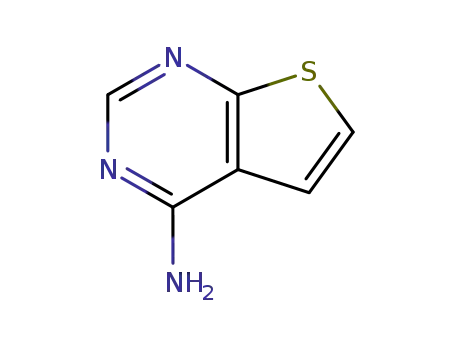 Molecular Structure of 14080-56-9 (Thieno[2,3-d]pyrimidin-4-amine)