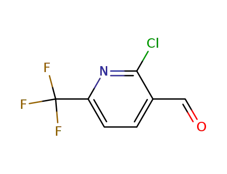 Molecular Structure of 944900-06-5 (2-Chloro-6-(trifluoromethyl)nicotinaldehyde)