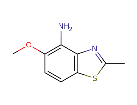 Molecular Structure of 265312-59-2 (4-Benzothiazolamine,5-methoxy-2-methyl-(9CI))