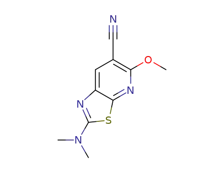 2-(dimethylamino)-5-methoxy-thiazolo[5,4-b]pyridine-6-formonitrile