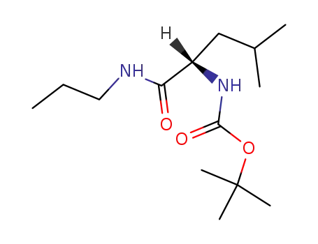 Molecular Structure of 85574-35-2 (Carbamicacid, [3-methyl-1-[(propylamino)carbonyl]butyl]-, 1,1-dimethylethyl ester, (S)-(9CI))