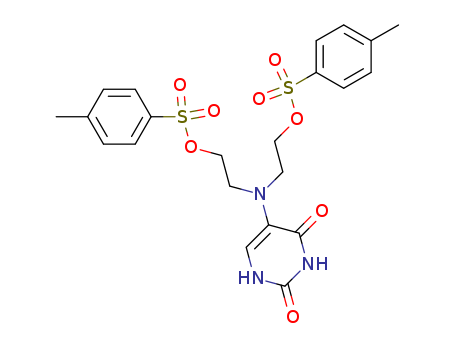 2,4(1H,3H)-Pyrimidinedione, 5-[bis[2-[[(4-methylphenyl)sulfonyl]oxy]ethyl]amino]-
