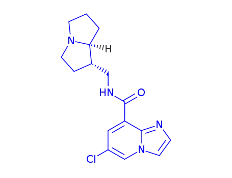 N-((Hexahydro-1H-pyrrolizin-1-yl)methyl)-6-chloroimidazo(1,2-a)pyridine-8-carboxamide hydrochloride