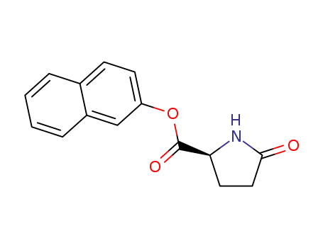 Molecular Structure of 67934-92-3 (2-naphthyl 5-oxo-L-prolinate)