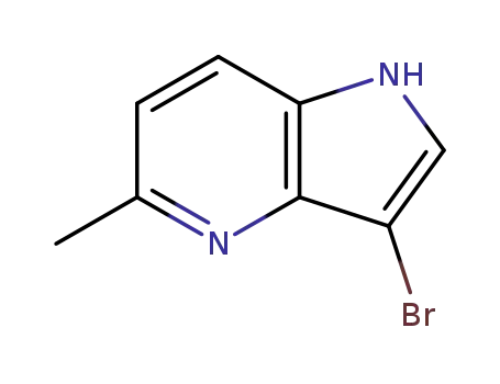 Molecular Structure of 1000343-73-6 (3-BROMO-5-METHYL-4-AZAINDOLE)