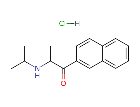 1-Propanone,2-[(1-methylethyl)amino]-1-(2-naphthalenyl)-, hydrochloride (1:1)