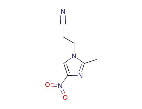 Molecular Structure of 89128-08-5 (3-(2-METHYL-4-NITRO-1H-IMIDAZOL-1-YL)PROPIONITRILE)