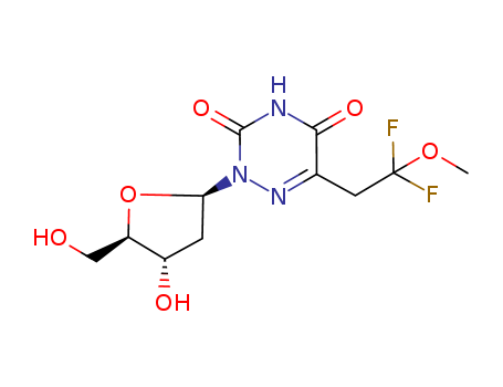 1,2,4-Triazine-3,5(2H,4H)-dione,2-(2-deoxy-b-D-erythro-pentofuranosyl)-6-(2,2-difluoro-2-methoxyethyl)-