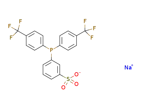 Molecular Structure of 1289463-87-1 (Bis(4-trifluoroMethylphenyl)(3-sulfonatophenyl)phosphine, sodiuM salt, Min. 97% p-DAN2PHOS)