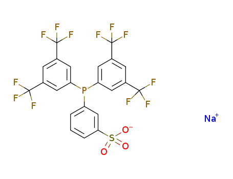 Molecular Structure of 1289463-91-7 (Bis(3,5-di-trifluoroMethylphenyl)(3-sulfonatophenyl)phosphine, sodiuM salt, Min. 97% DAN2PHOS)