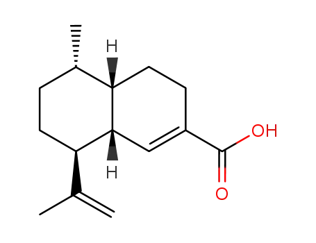 Molecular Structure of 100019-20-3 ((4aS)-3,4,4aα,5,6,7,8,8aβ-Octahydro-5α-methyl-8β-isopropenylnaphthalene-2-carboxylic acid)