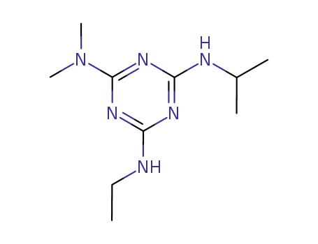 Molecular Structure of 100033-16-7 (N4-ethyl-N2,N2-diMethyl-N6-(propan-2-yl)-1,3,5-triazine-2,4,6-triaMine)