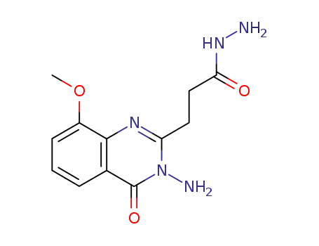 2-Quinazolinepropionic  acid,  3-amino-3,4-dihydro-8-methoxy-4-oxo-,  hydrazide  (6CI)