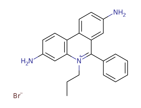 Phenanthridinium,3,8-diamino-6-phenyl-5-propyl-, bromide (1:1)