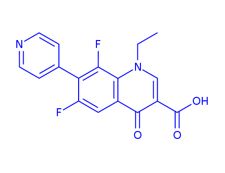3-QUINOLINECARBOXYLIC ACID,1,4-DIHYDRO-6,8-DIFLUORO-1-ETHYL-4-OXO-7-(PYRIDIN-4-YL)-
