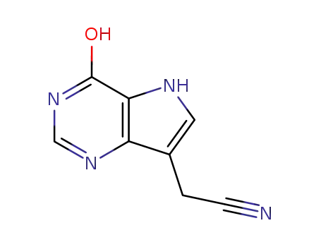 1H-Pyrrolo[3,2-d]pyrimidine-7-acetonitrile,4,5-dihydro-4-oxo-(9CI)