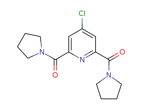 4-chloro-2,6-bis(1-pyrrolidinylcarbonyl)pyridine