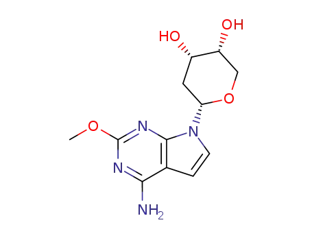 4-amino-7-(2-deoxy-α-D-erythro-pentopyranosyl)-2-methoxy-7H-pyrrolo<2,3-d>pyrimidine