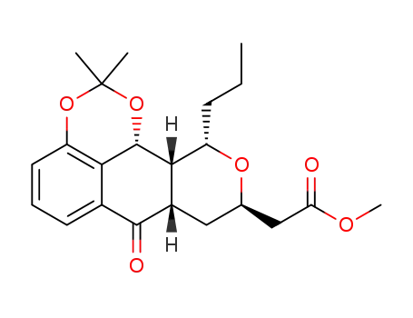 ((7aS,9R,11S,11aS,11bR)-2,2-Dimethyl-7-oxo-11-propyl-7,8,9,11,11a,11b-hexahydro-7aH-1,3,10-trioxa-benzo[de]anthracen-9-yl)-acetic acid methyl ester