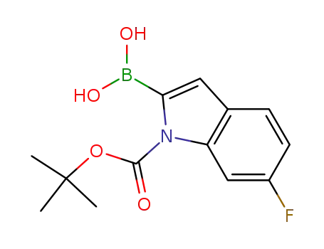 1H-인돌-1-카르복실산, 2-보로노-6-플루오로-, 1-(1,1-디메틸에틸) 에스테르