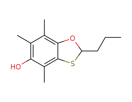 Molecular Structure of 100480-17-9 (5-hydroxy-4,6,7-trimethyl-2-propyl-1,3-benzoxathiazole)