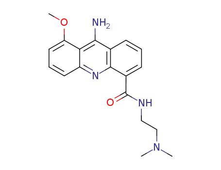 Molecular Structure of 100113-24-4 (9-amino-N-[2-(dimethylamino)ethyl]-8-methoxyacridine-4-carboxamide)