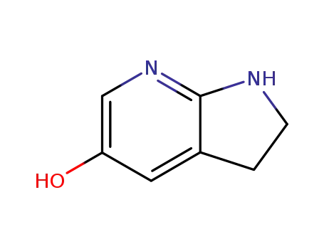 Molecular Structure of 100383-04-8 (1H-Pyrrolo[2,3-b]pyridin-5-ol,2,3-dihydro-(6CI))