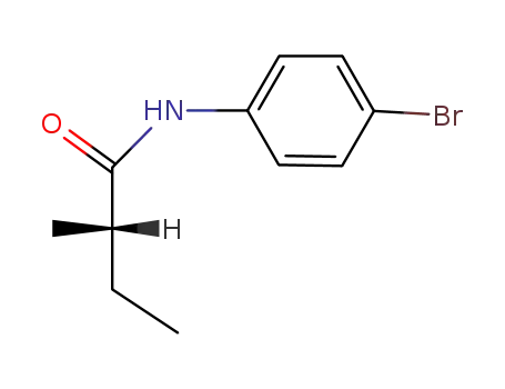 Molecular Structure of 100129-06-4 (N-(4-bromophenyl)-2-methylbutanamide)
