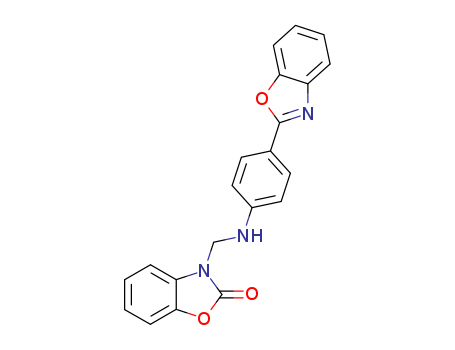 2(3H)-Benzoxazolone,3-[[[4-(2-benzoxazolyl)phenyl]amino]methyl]-