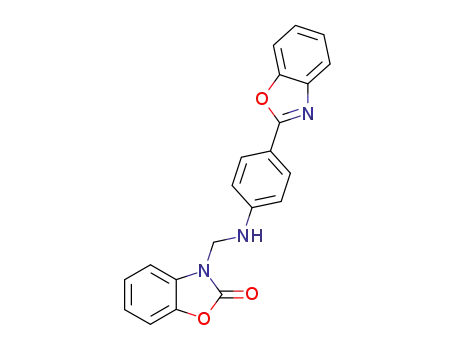 2(3H)-Benzoxazolone, 3-(((4-(2-benzoxazoyl)phenyl)amino)methyl)-