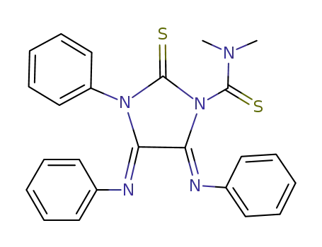 N,N-dimethyl-3-phenyl-4,5-bis(phenylimino)-2-thioxo-1-imidazolidinecarbothioamide