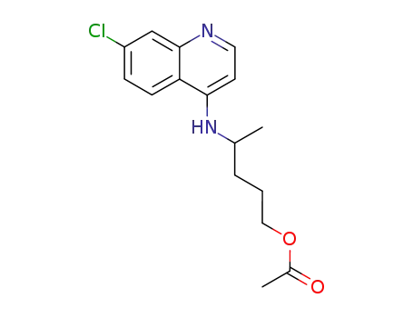Molecular Structure of 31510-51-7 (4-[(7-chloroquinolin-4-yl)amino]pentyl acetate)