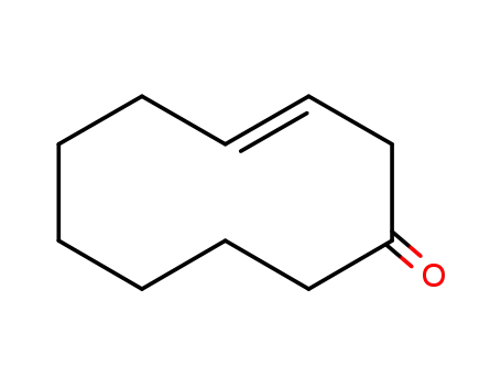 Molecular Structure of 10035-96-8 ((E)-3-Cyclodecen-1-one)