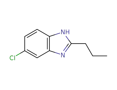 Molecular Structure of 4887-91-6 (1H-Benzimidazole,5-chloro-2-propyl-(9CI))