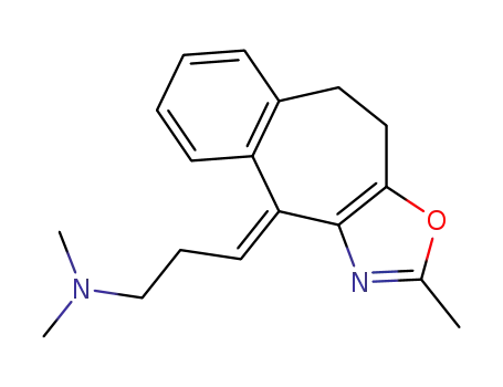 dimethyl-[3-((<i>E</i>)-2-methyl-9,10-dihydro-benzo[5,6]cyclohepta[1,2-<i>d</i>]oxazol-4-ylidene)-propyl]-amine