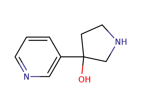 Molecular Structure of 1003639-51-7 (3-(3-PYRIDINYL)-3-PYRROLIDINOL)
