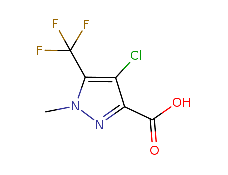 4-CHLORO-1-METHYL-5-TRIFLUOROMETHYL-1 H-PYRAZOLE-3-CARBOXYLIC ACID