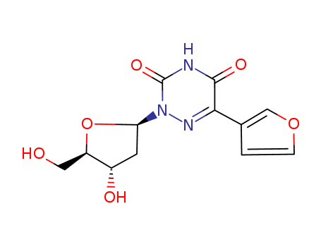 1,2,4-Triazine-3,5(2H,4H)-dione,2-(2-deoxy-b-D-erythro-pentofuranosyl)-6-(3-furanyl)-