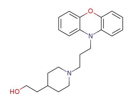Molecular Structure of 100106-96-5 (2-{1-[3-(10H-phenoxazin-10-yl)propyl]piperidin-4-yl}ethanol)