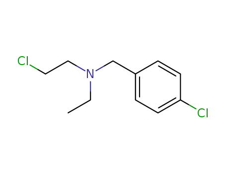 Molecular Structure of 100427-82-5 (2-chloro-N-(4-chlorobenzyl)-N-ethylethanamine)