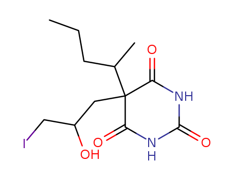 2,4,6(1H,3H,5H)-Pyrimidinetrione,5-(2-hydroxy-3-iodopropyl)-5-(1-methylbutyl)-