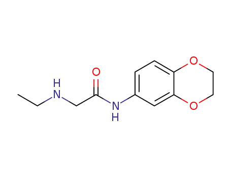 Molecular Structure of 100254-21-5 (N-2,3-DIHYDRO-1,4-BENZODIOXIN-6-YL-2-(ETHYLAMINO)ACETAMIDE HYDROCHLORIDE)