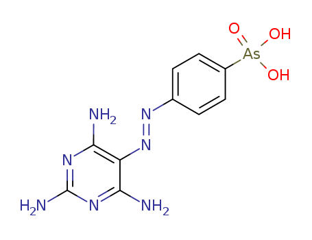 Arsonic acid,[4-[(2,4,6-triamino-5-pyrimidinyl)azo]phenyl]- (9CI)
