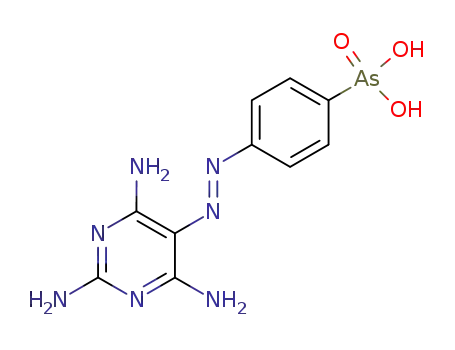 Molecular Structure of 100311-01-1 ([p-(2,4,6-Triamino-5-pyrimidinylazo)phenyl]arsonic acid)