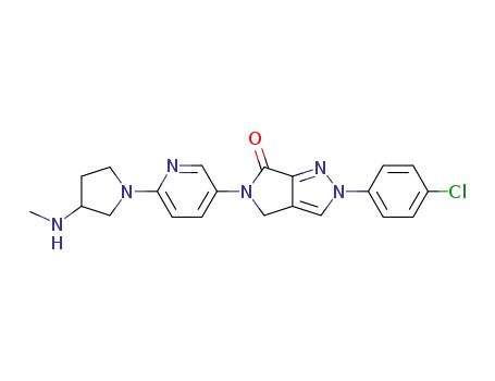 2-(4-chlorophenyl)-5-(6-(3-(methylamino)pyrrolidin-1-yl)pyridin-3-yl)-4,5-dihydropyrrolo[3,4-c]pyrazol-6(2H)-one