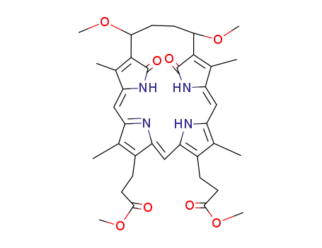 2,18-(1',4'-dimethoxybutane-1',4'-diyl)-8,12-bis(2''-methoxycarbonylethyl)-3,7,13,17-tetramethyl-1,19-(21H,24H)-bilindione