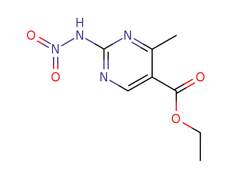 4-methyl-2-nitroamino-pyrimidine-5-carboxylic acid ethyl ester
