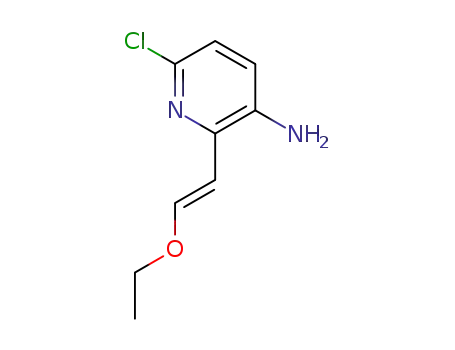 Molecular Structure of 1420070-26-3 (6-chloro-2-[(E)-2-ethoxyvinyl]pyridin-3-amine)