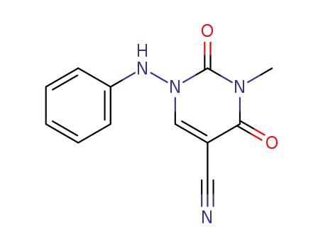 1-anilino-3-methyl-2,4-dioxo-1,2,3,4-tetrahydro-5-pyrimidinecarbonitrile