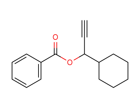 Molecular Structure of 100311-32-8 (BENZOIC ACID, 1-CYCLOHEXYL-2-PROPYN-1-YL ESTER)